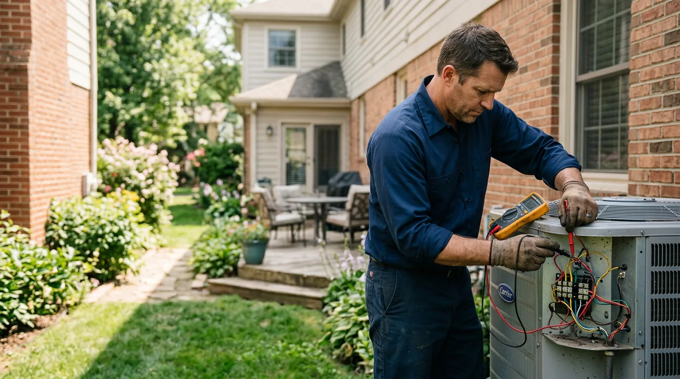 HVAC technician working near Catoosa, OK